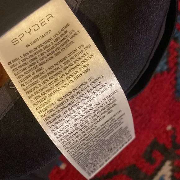 SPYDER ECHO PANTS SNOWPANTS NEW WITH TAGS BLACK INSULATED SKI SNOWBOARD NWT - Picture 8 of 8